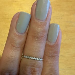 Minimalist Diamond Half Eternity Ring
